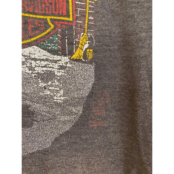 VTG Harley-Davidson Penmans T Shirt Valleyfield Quebec Single Stitch Size Medium - Picture 4 of 10